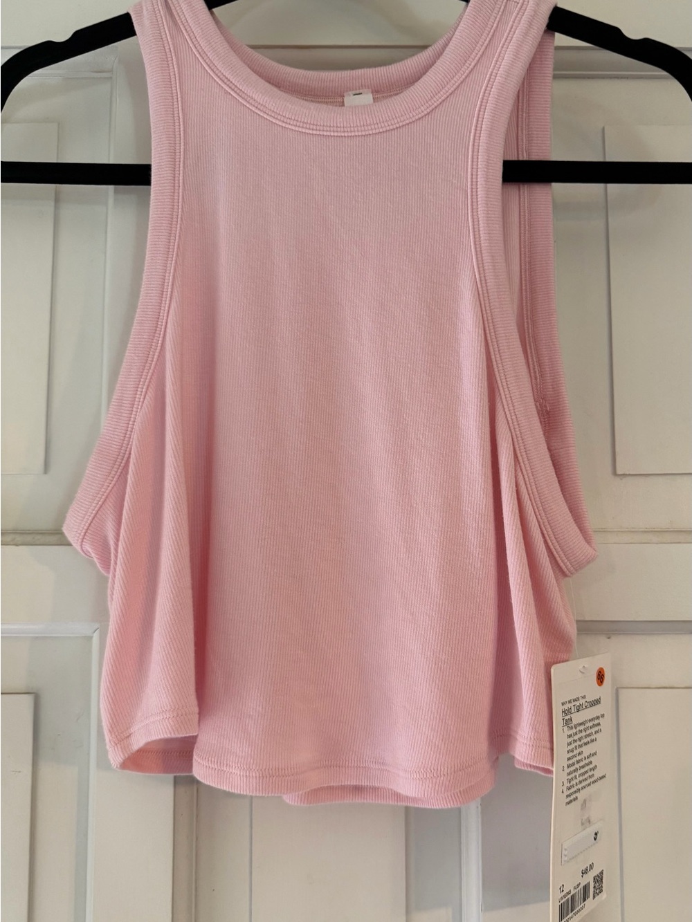 lululemon athletica Flush Pink Hold Tight Cropped Tank
